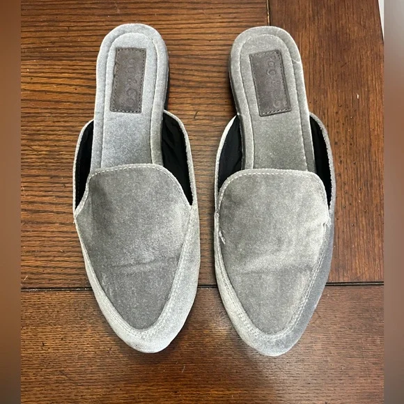 Rag & Co. gray velvet‎ mule NEW 7.5 - Picture 2 of 7